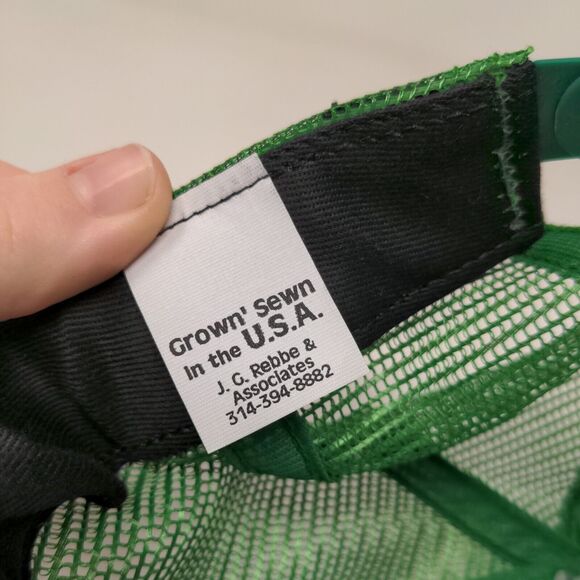 Roundup Herbicide Snapback Trucker Hat Embroidered Logo Green USA Adjustable - Picture 11 of 11